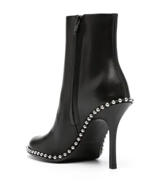 Alexander Wang 110mm スタッズ付き レザー アンクルブーツ - サムネイル3