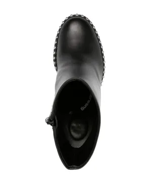 Alexander Wang 110mm スタッズ付き レザー アンクルブーツ - サムネイル4