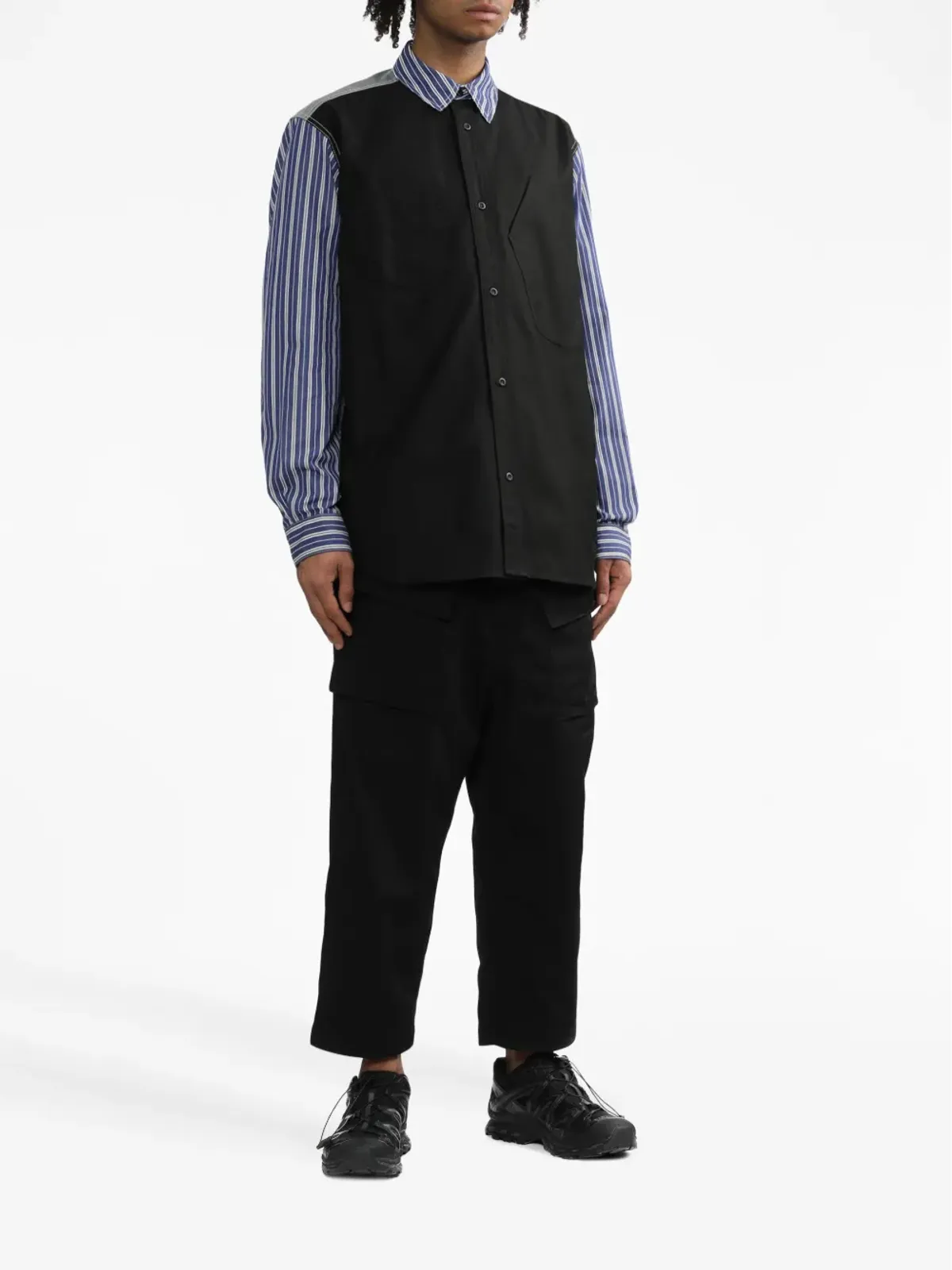Junya Watanabe MAN ドロップクロッチ クロップドカーゴパンツ - 画像2