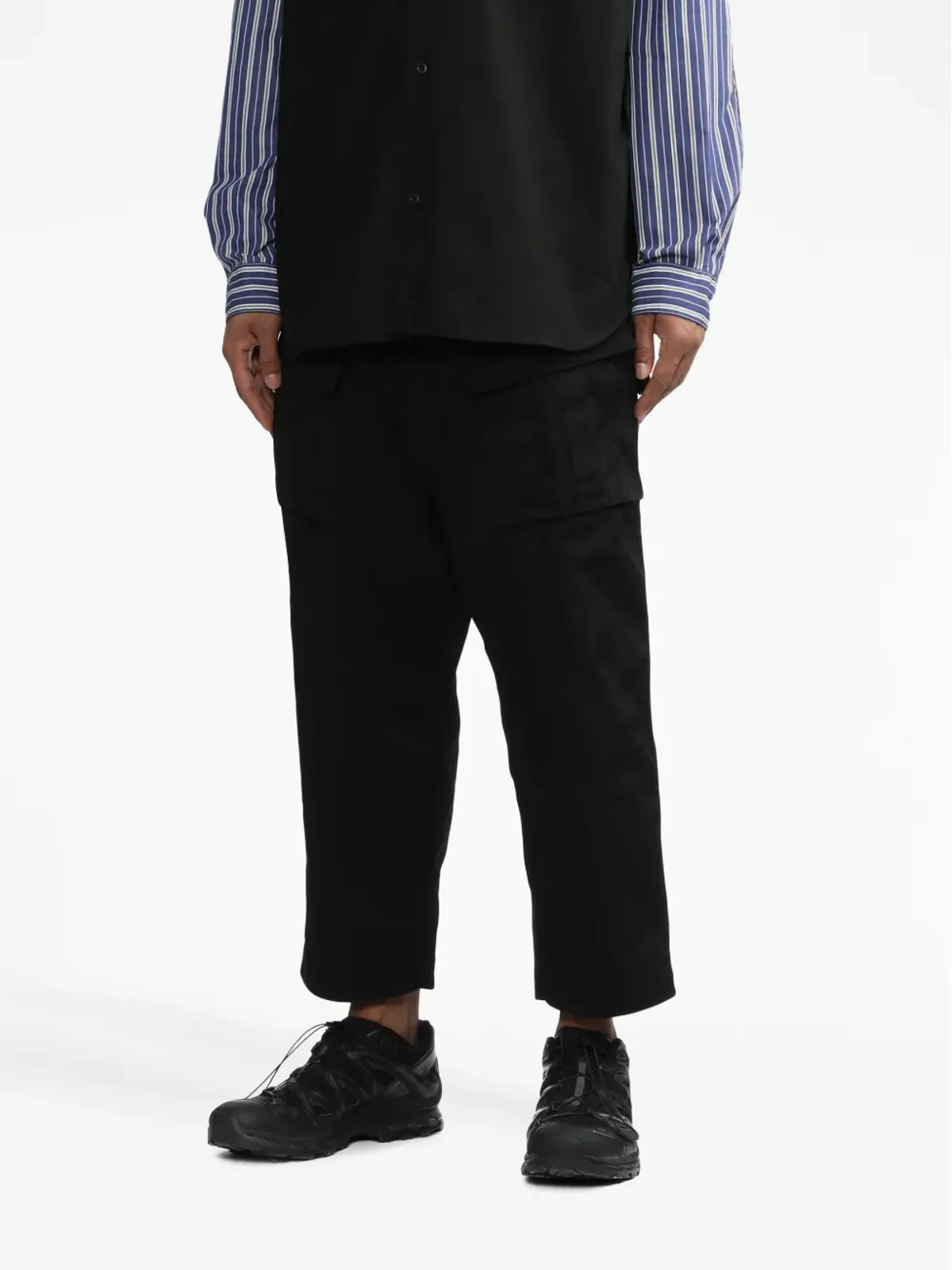 Junya Watanabe MAN ドロップクロッチ クロップドカーゴパンツ - 画像3