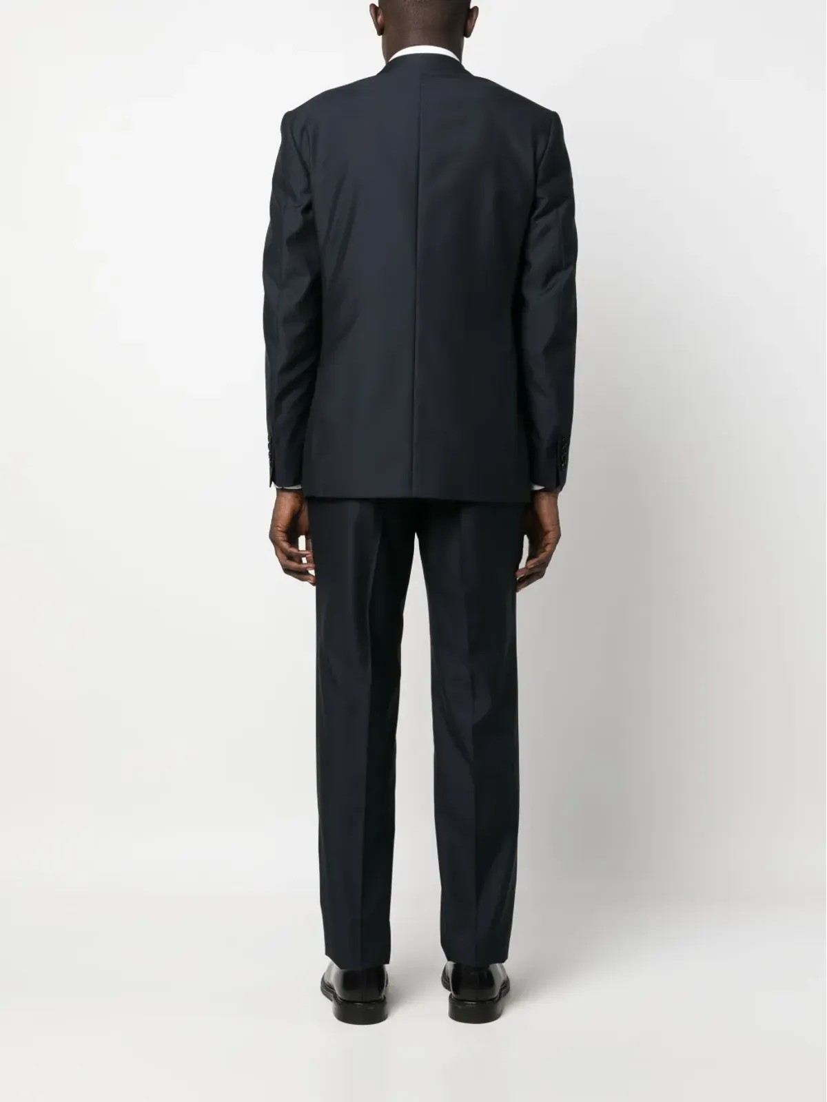 Canali ダブルブレスト ウールスーツ ブルー - 画像4