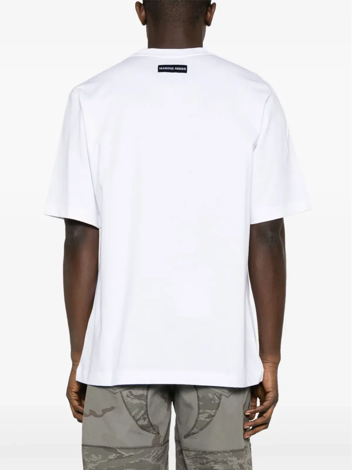 Marine Serre Crescent Moon オーガニックコットン Tシャツ - 画像4