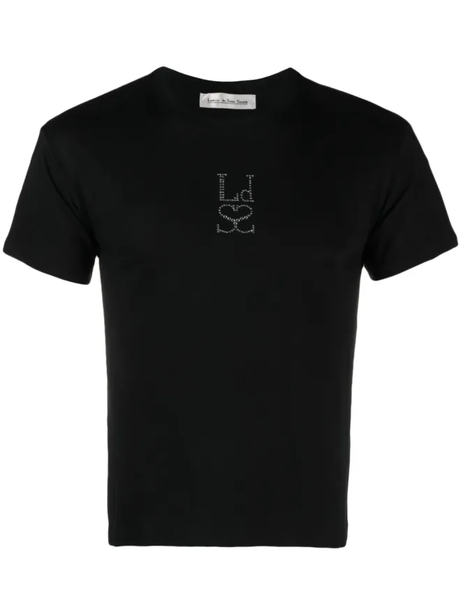 Ludovic de Saint Sernin Ludovic de Saint Sernin ロゴ入りオーガニックコットンTシャツ - Blackの商品画像
