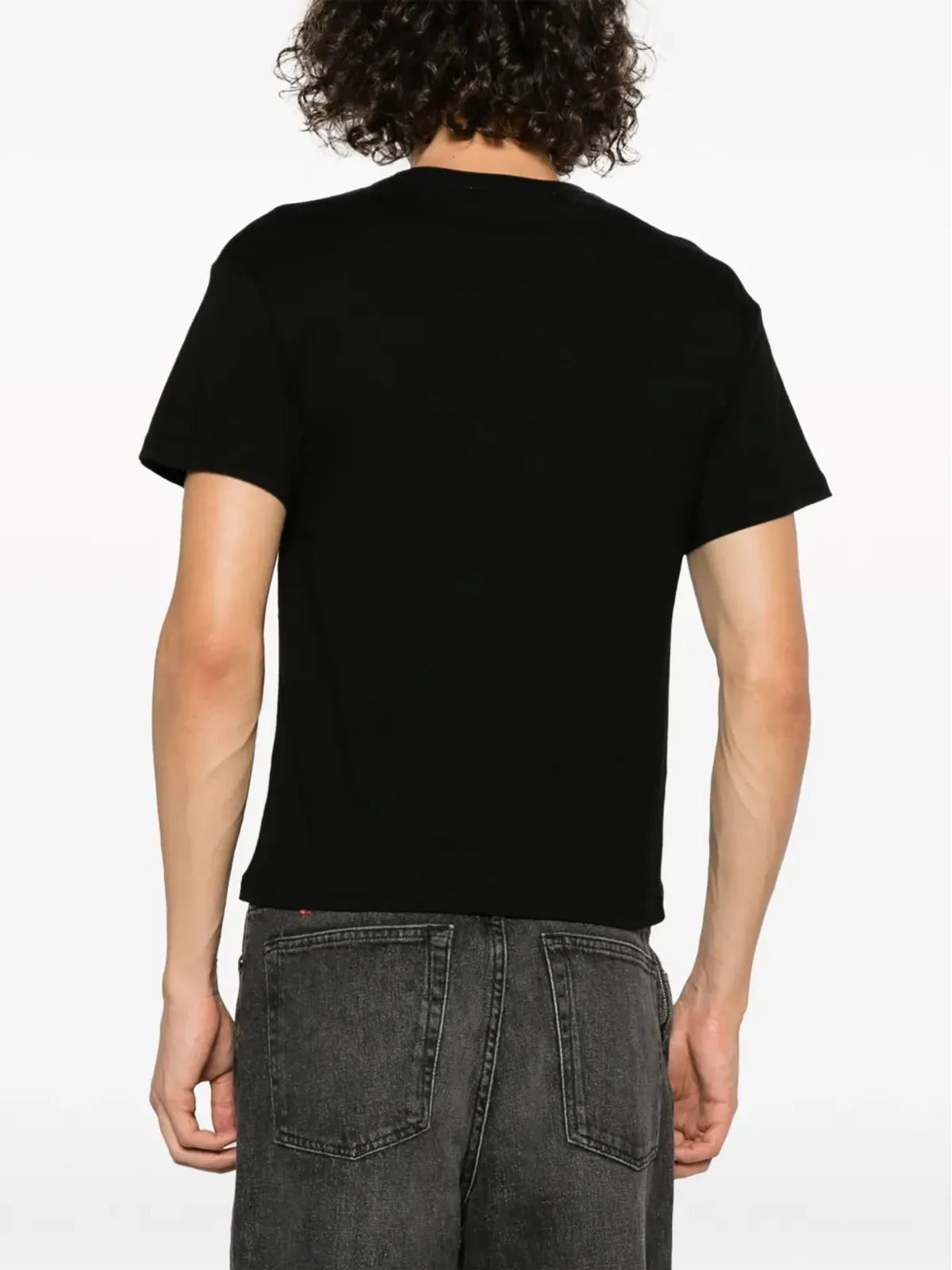 Ludovic de Saint Sernin ロゴ入りオーガニックコットンTシャツ - Black - 画像5