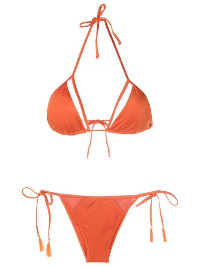 Brigitte Brigitte カットアウト三角カップビキニ オレンジの商品画像
