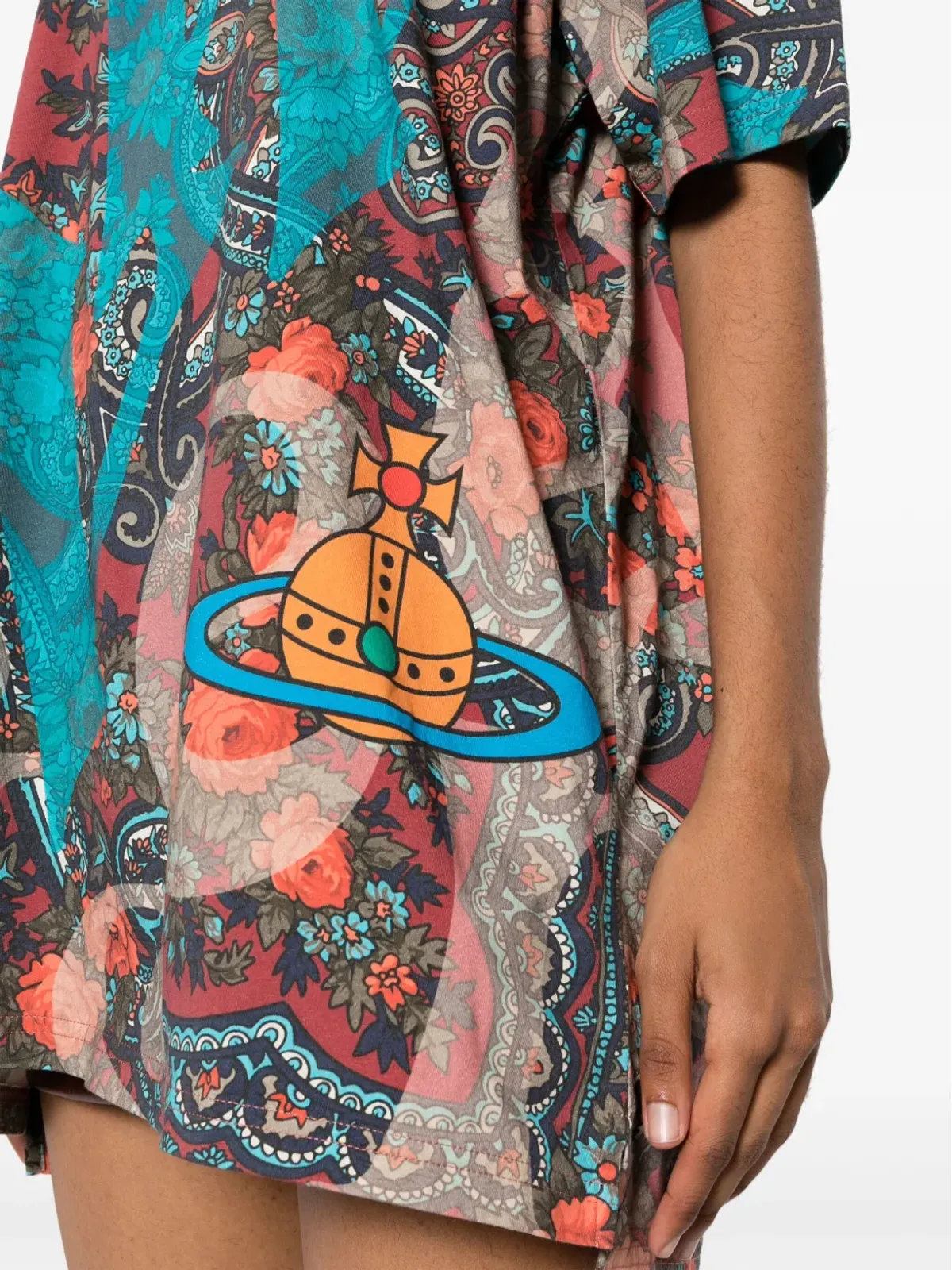 Vivienne Westwood ペイズリープリントTシャツ - ピンク - 画像5