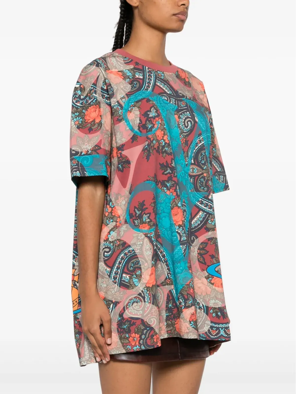 Vivienne Westwood ペイズリープリントTシャツ - ピンク - 画像3