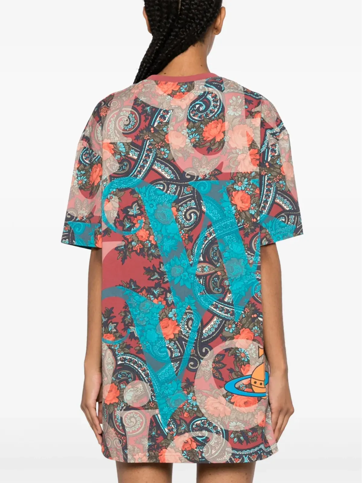 Vivienne Westwood ペイズリープリントTシャツ - ピンク - 画像4