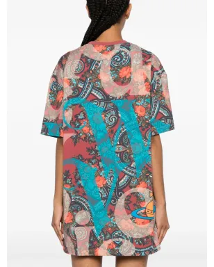 Vivienne Westwood ペイズリープリントTシャツ - ピンク - サムネイル4