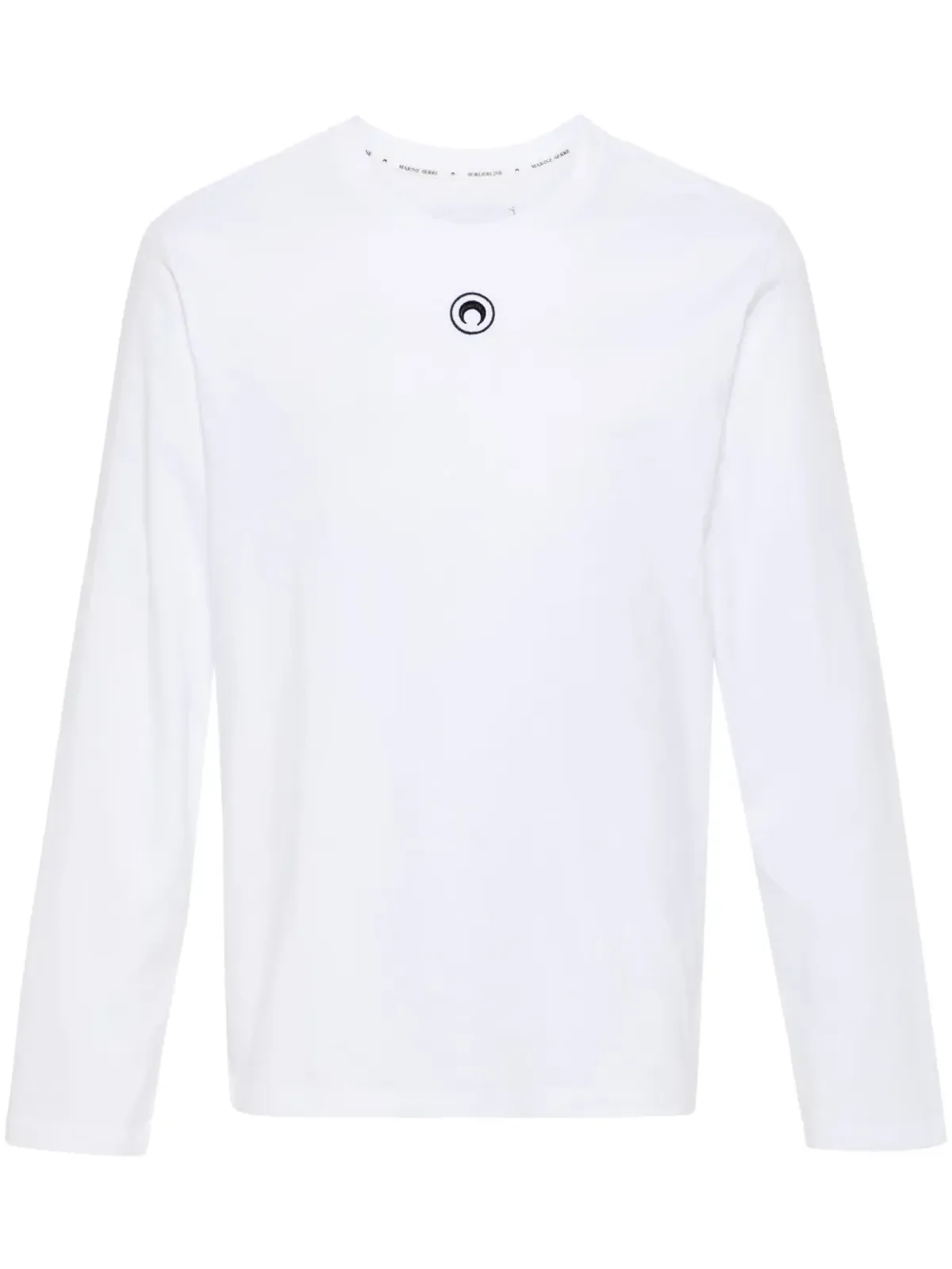 Marine Serre Crescent Moon ロングスリーブ Tシャツ - ホワイト - 画像1