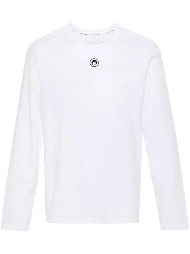 Marine Serre Marine Serre Crescent Moon ロングスリーブ Tシャツ - ホワイトの商品画像