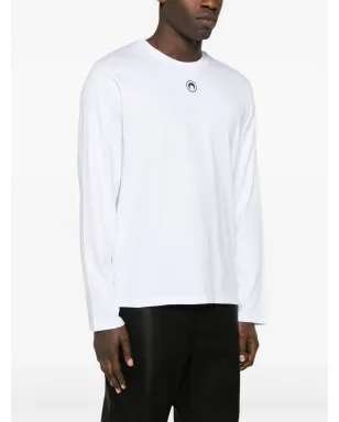 Marine Serre Crescent Moon ロングスリーブ Tシャツ - ホワイト - サムネイル3