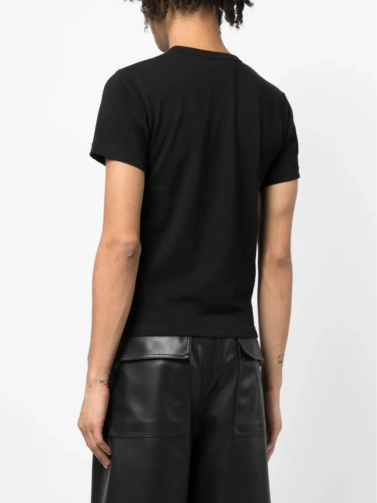 Black Comme Des Garçons x Nike ロゴプリント コットンTシャツ - 画像5