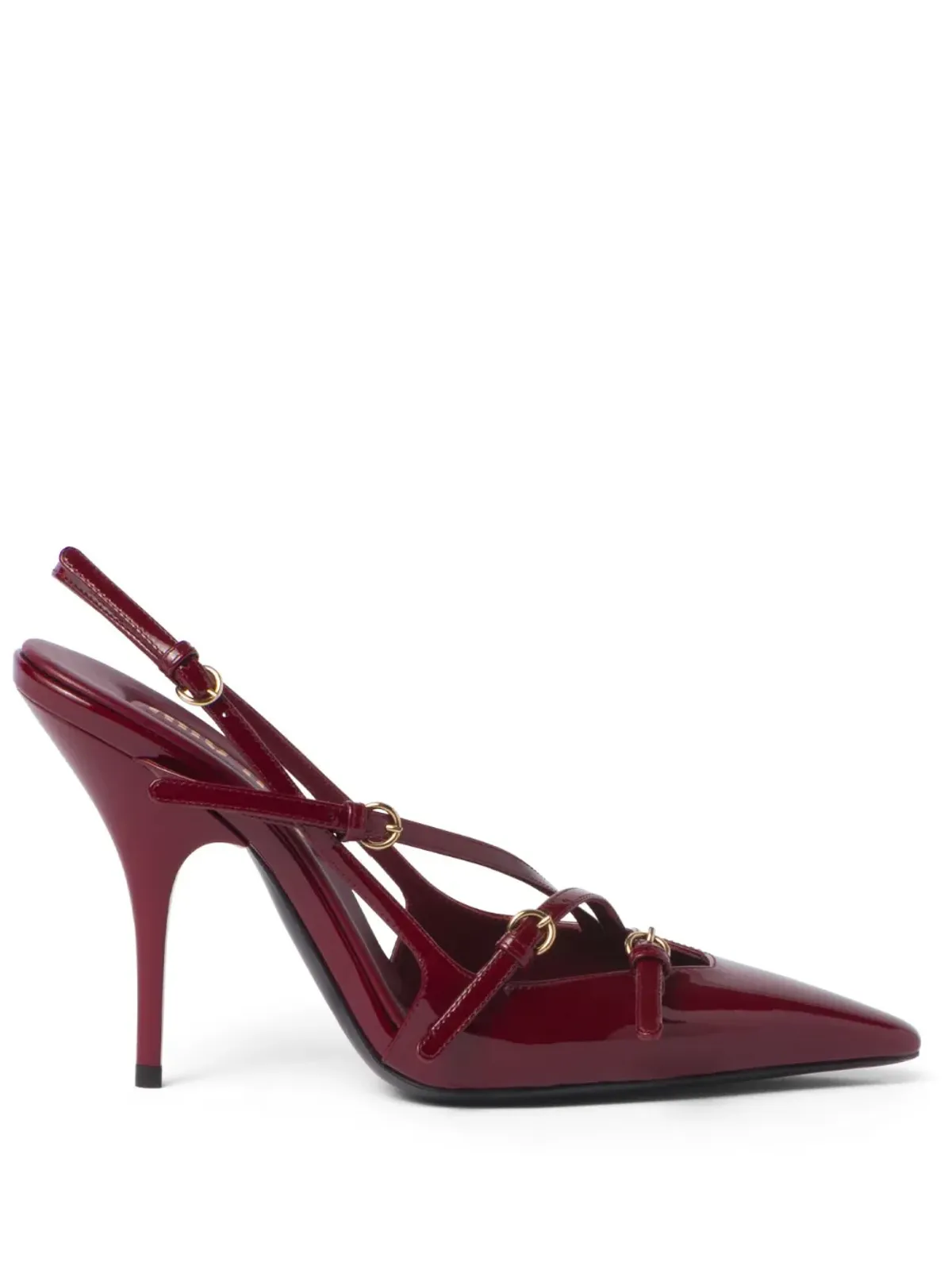 Miu Miu バックルディテール スリングバックパンプス - 画像1