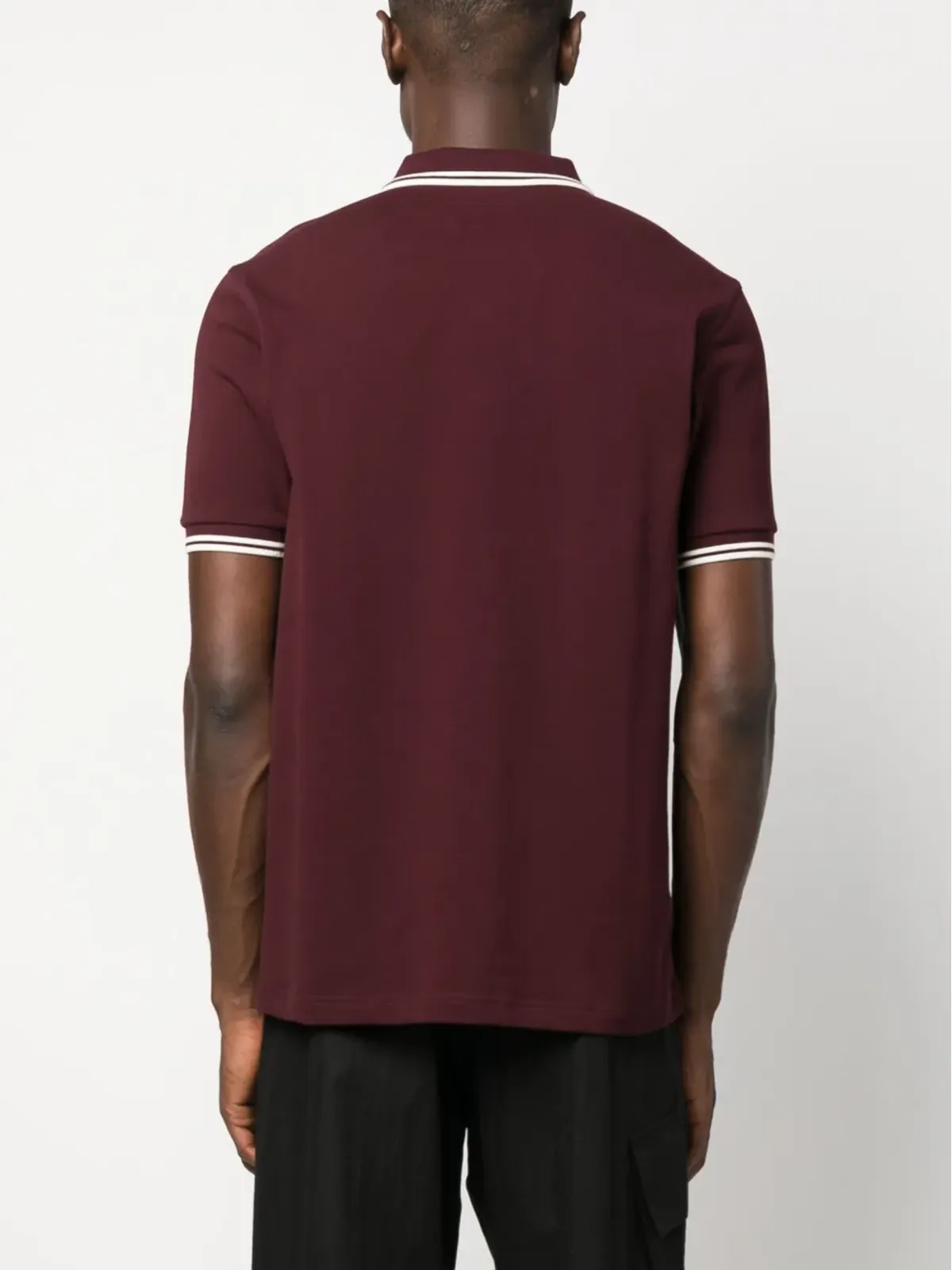 Fred Perry ロゴ刺繍 コットン ポロシャツ - 画像4