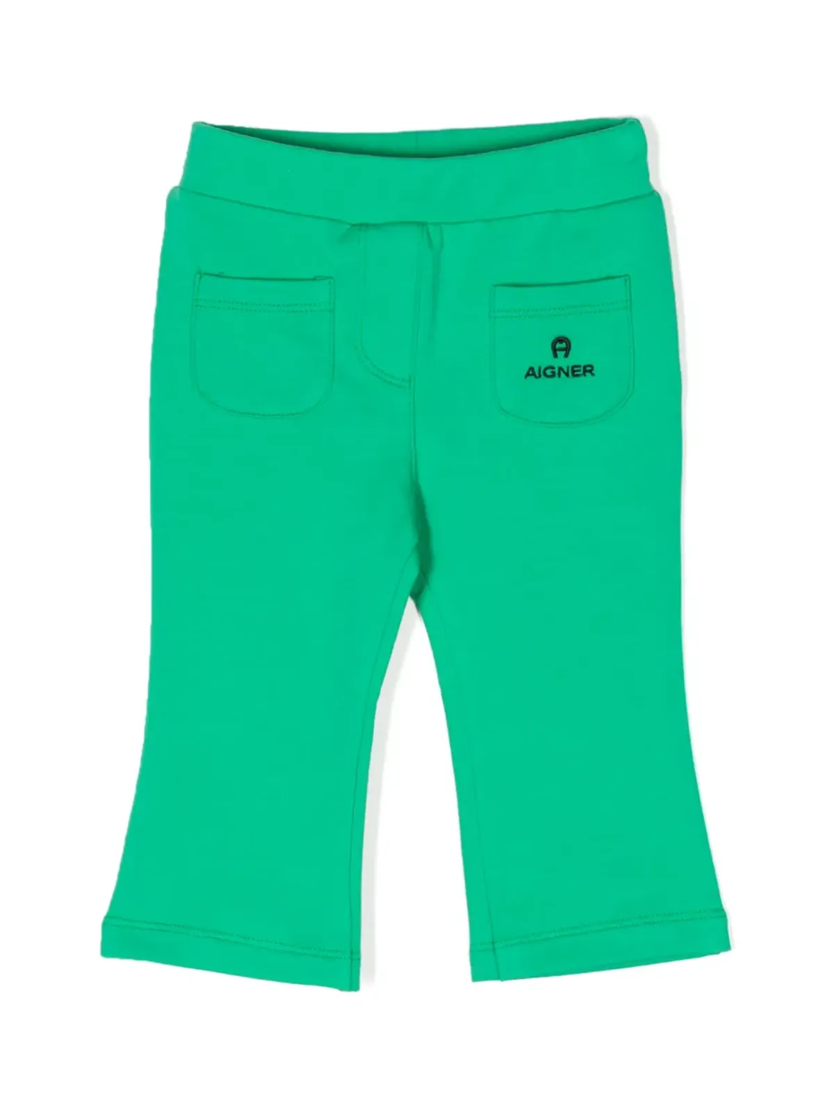 Aigner Kids ロゴ刺繍スリップオンレギンス - 画像1