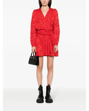 Zadig&Voltaire 花柄ジャカード ラップミニドレス - サムネイル2