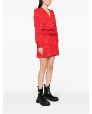 Zadig&Voltaire 花柄ジャカード ラップミニドレス - サムネイル3