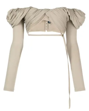 Jacquemus Le haut Spalla オフショルブラウス - サムネイル1