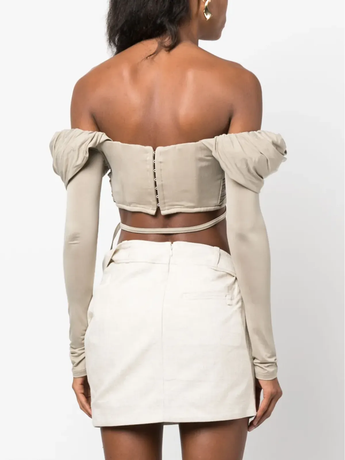 Jacquemus Le haut Spalla オフショルブラウス - 画像4