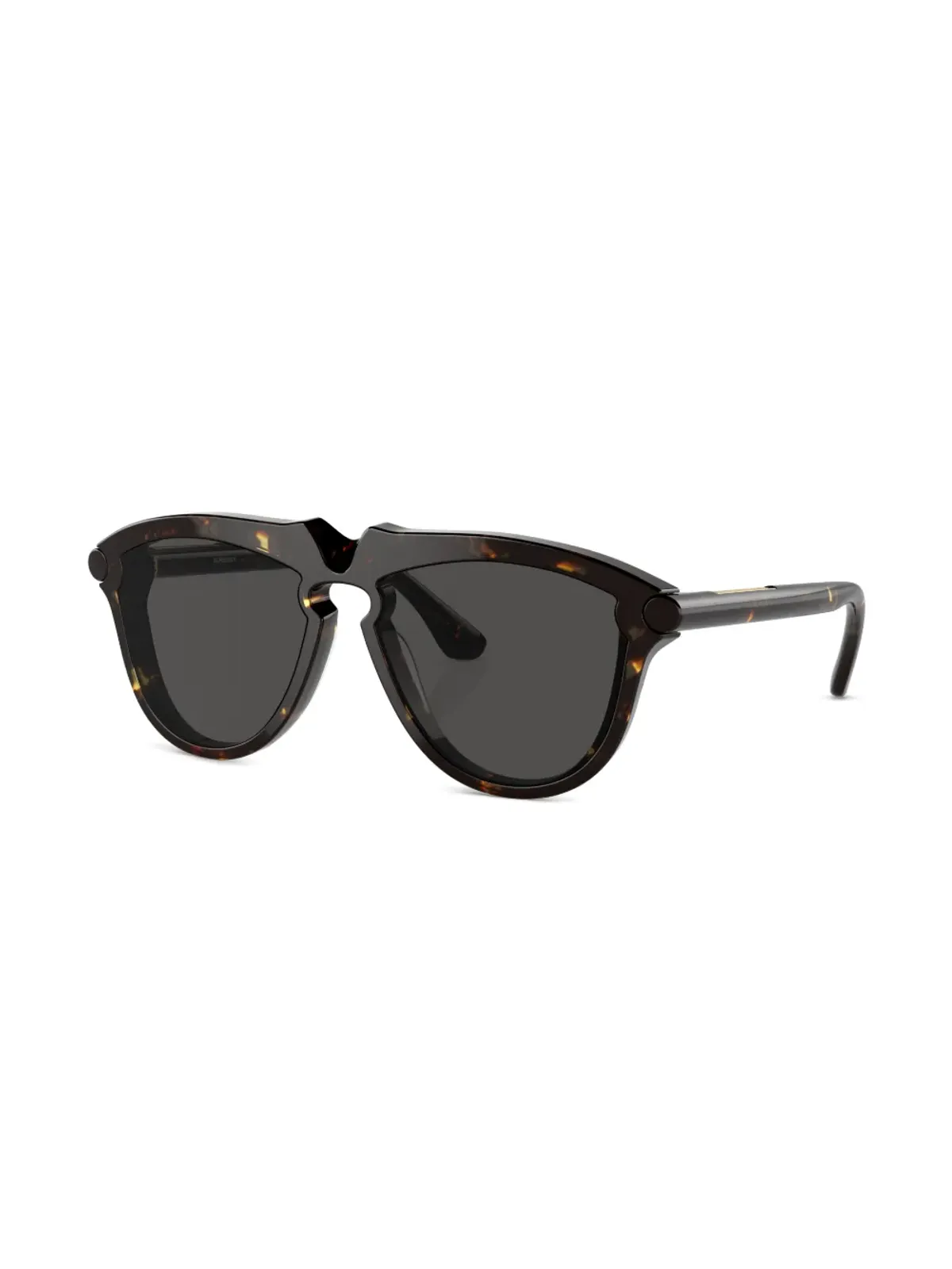 Burberry Eyewear べっ甲柄 ラウンドフレーム サングラス - ブラウン - 画像2