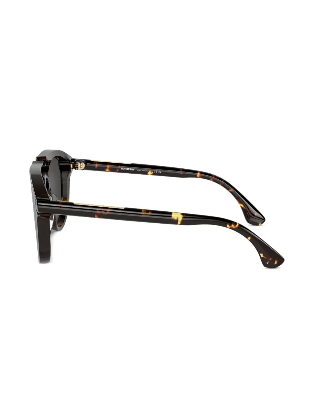Burberry Eyewear べっ甲柄 ラウンドフレーム サングラス - ブラウン - 画像3