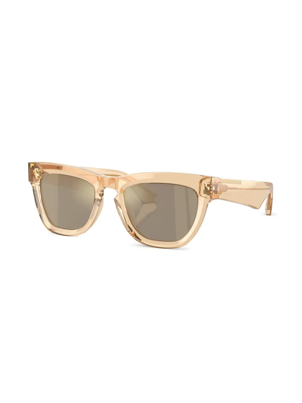 Burberry Eyewear ロゴ入りスクエアフレームサングラス（ブラウン） - 画像2
