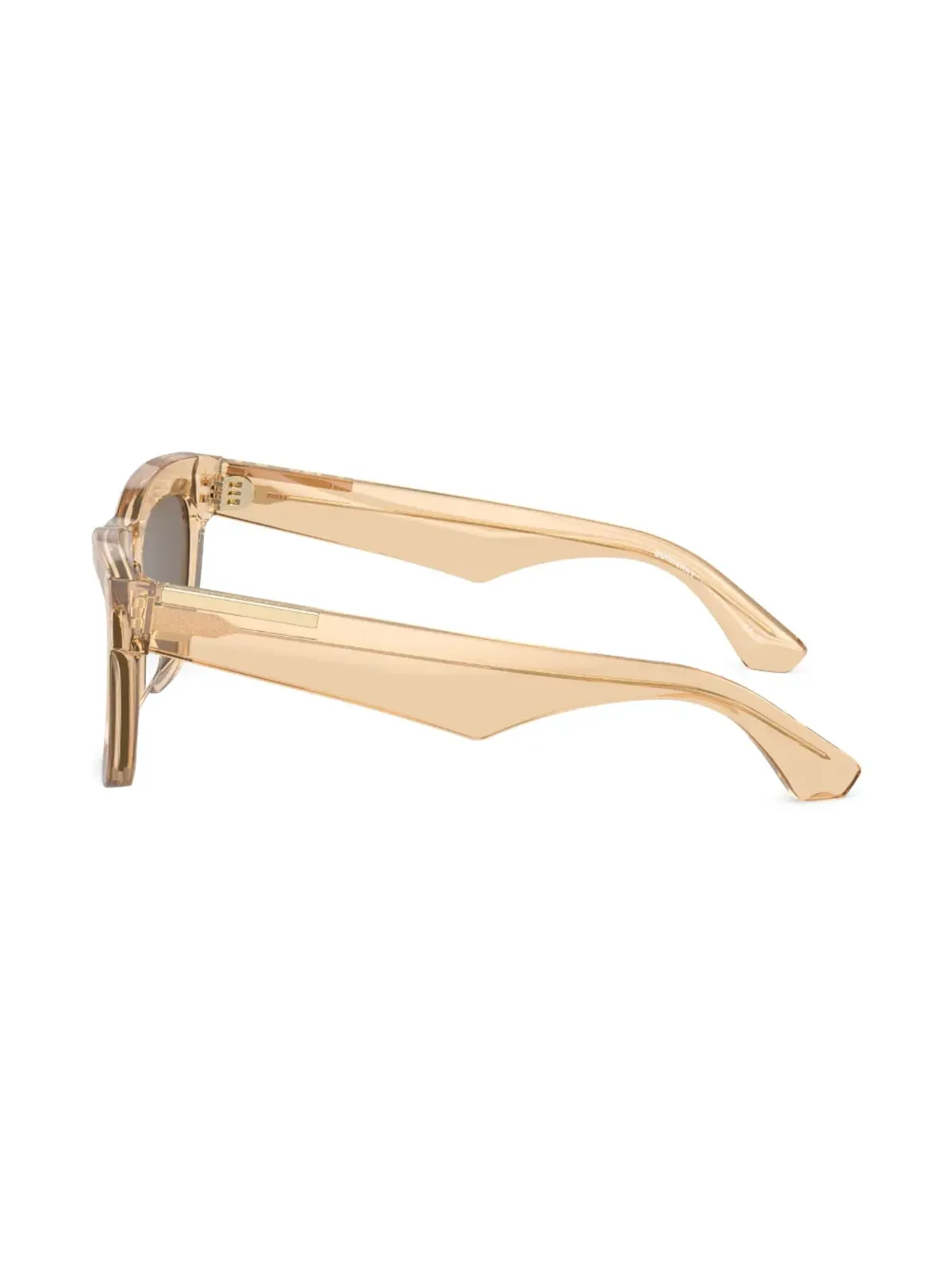 Burberry Eyewear ロゴ入りスクエアフレームサングラス（ブラウン） - 画像3
