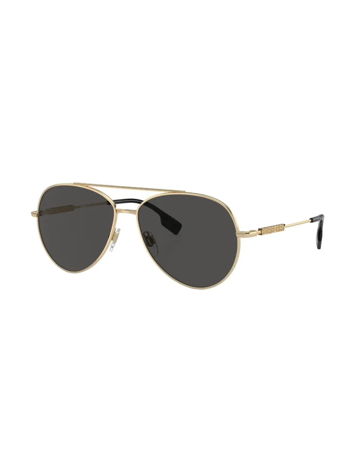 Burberry Eyewear ロゴプレート パイロットフレーム サングラス - 画像2
