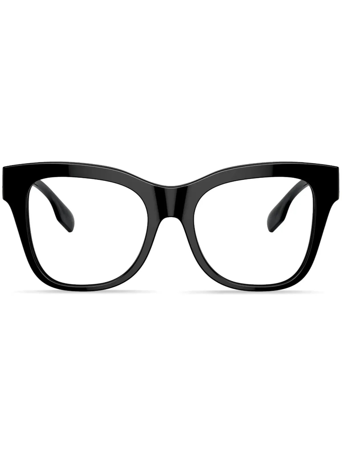 Burberry Eyewear TBモチーフ スクエアフレーム眼鏡 - ブラック - 画像1