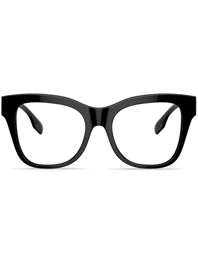 Burberry Eyewear Burberry Eyewear TBモチーフ スクエアフレーム眼鏡 - ブラックの商品画像