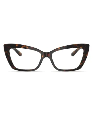 Dolce & Gabbana Eyewear tortoiseshell-effect cat eye-frame glasses - Green - サムネイル1