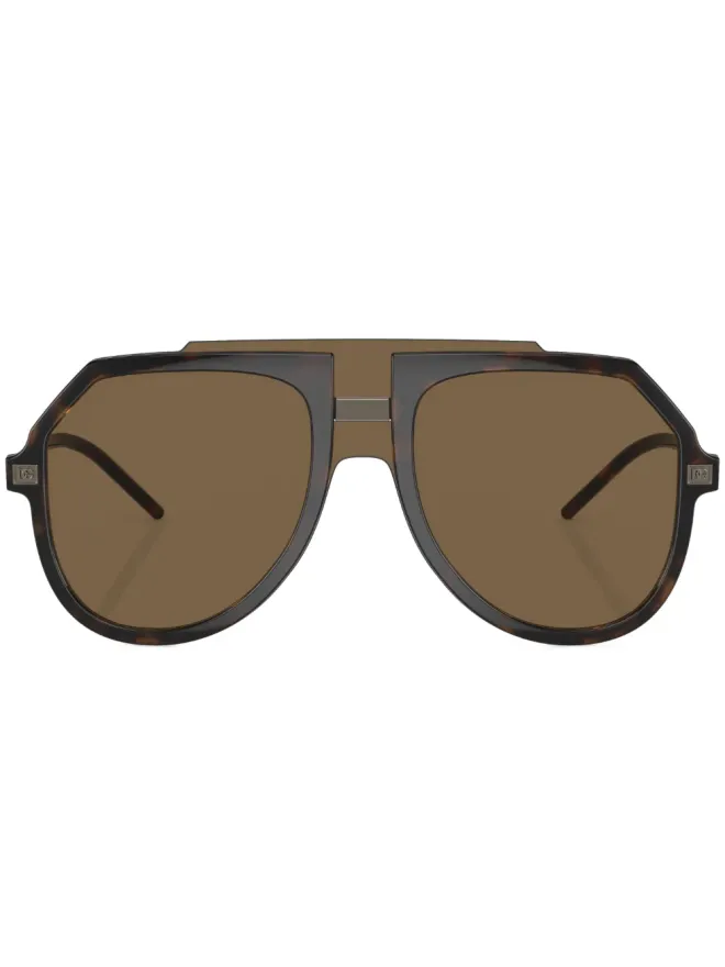 Dolce & Gabbana Eyewear Dolce & Gabbana Eyewear べっこう柄アビエータフレーム サングラスの商品画像