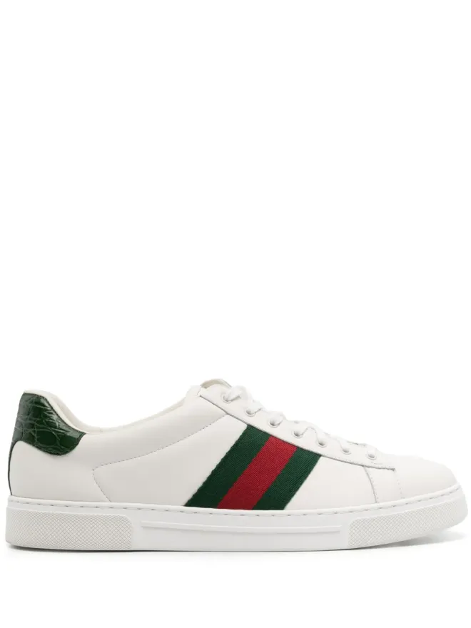 Gucci Gucci Ace leather sneakers - Whiteの商品画像
