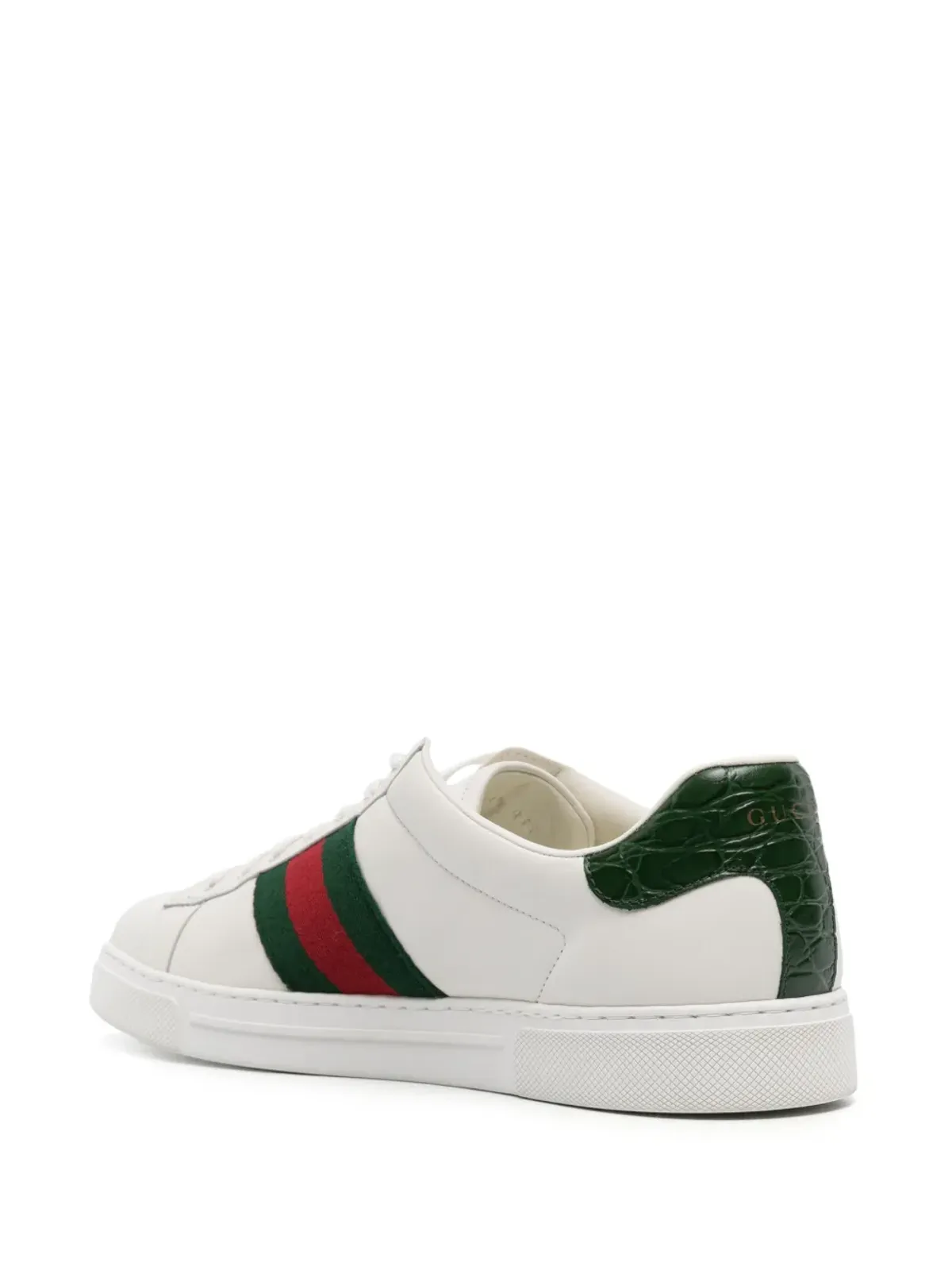 Gucci Ace leather sneakers - White - 画像3