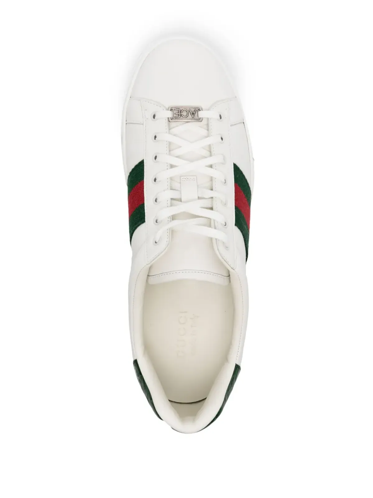 Gucci Ace leather sneakers - White - 画像4
