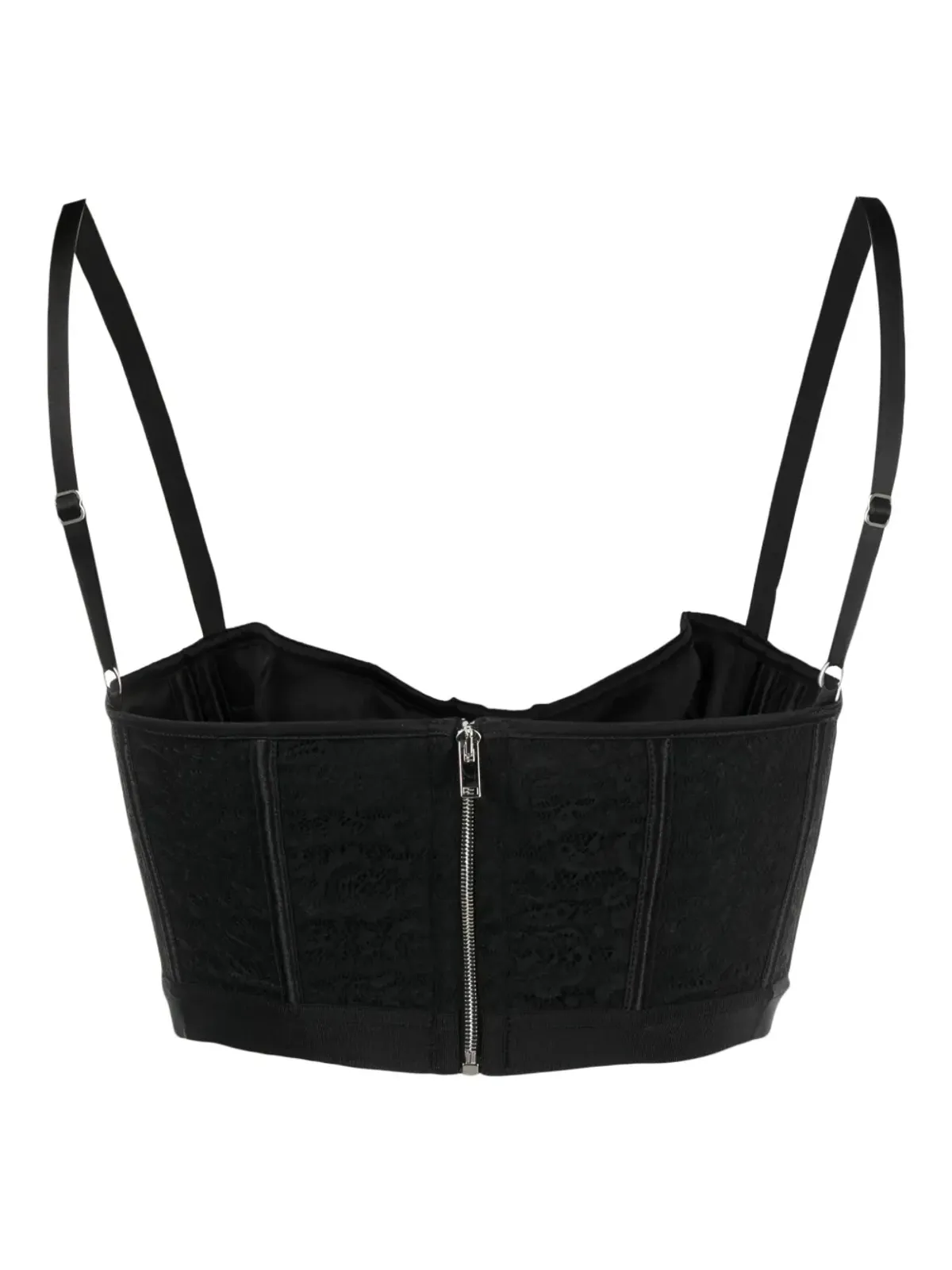 Del Core lace-detailing bustier crop top - 画像2