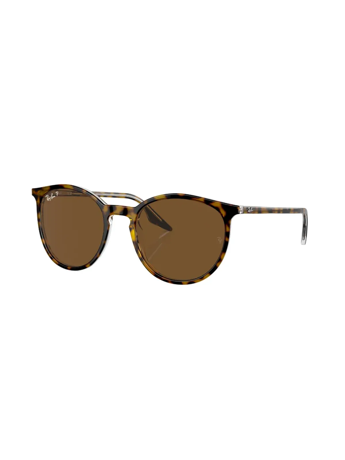 Ray-Ban ロゴプリント ラウンドフレーム サングラス - 画像2