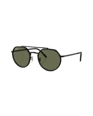 Ray-Ban Rb3765 ラウンドフレーム サングラス ブラック - サムネイル2