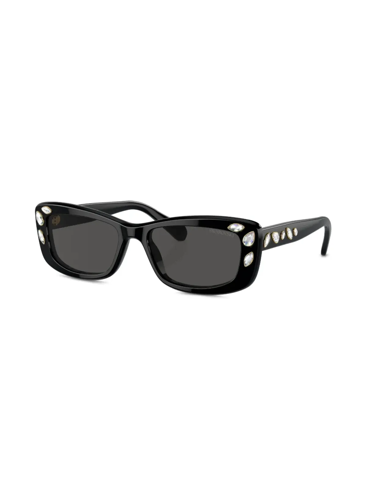 Swarovski Eyewear crystal-embellished rectangle-frame sunglasses - Black - 画像2
