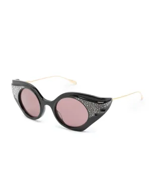 Gucci Eyewear クリスタル装飾キャットアイサングラス - サムネイル2