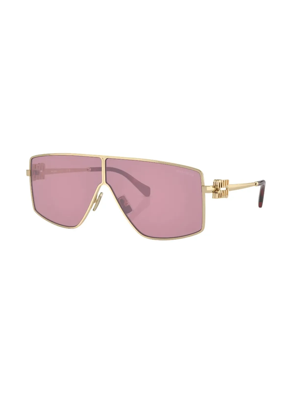 Miu Miu Eyewear オーバサイズフレーム ティントサングラス - 画像2