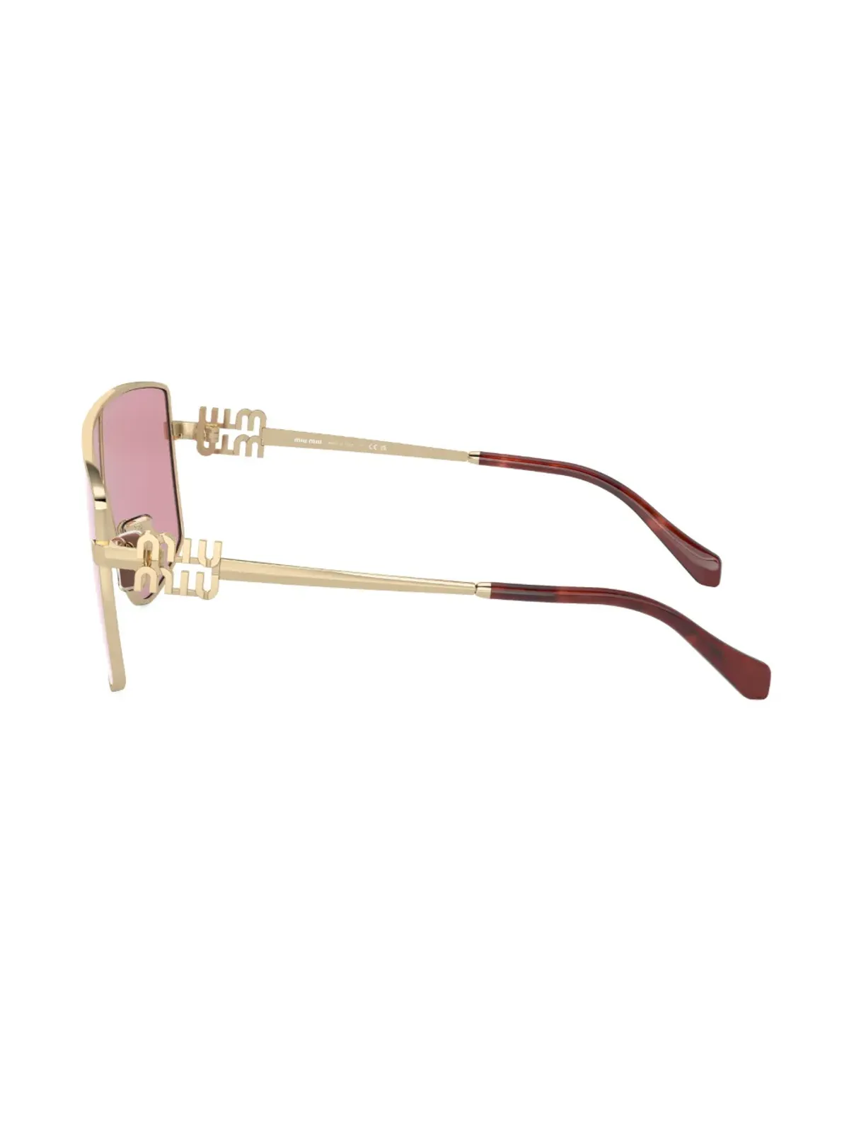 Miu Miu Eyewear オーバサイズフレーム ティントサングラス - 画像3