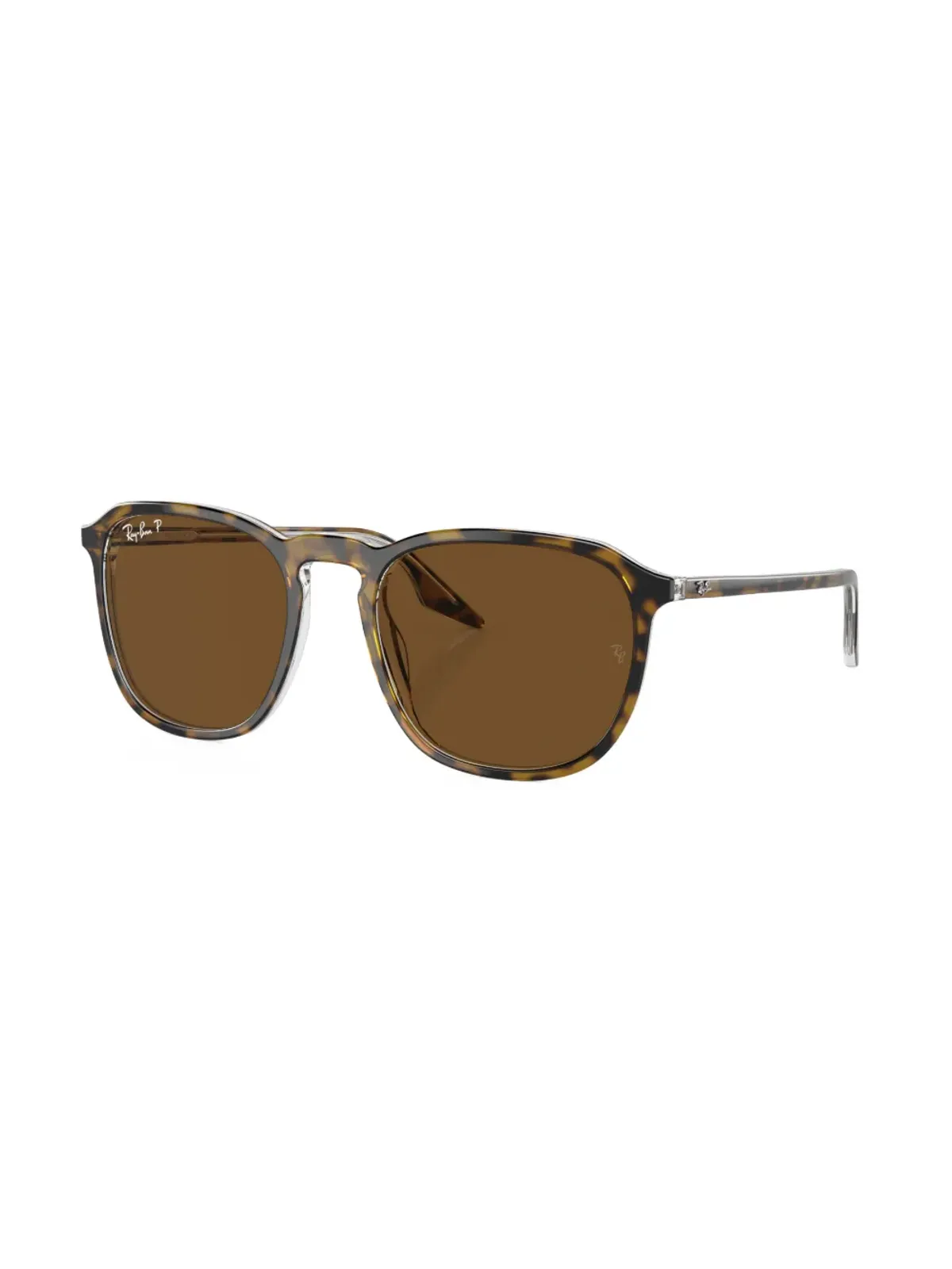 Ray-Ban ロゴプレート付き丸型フレーム サングラス - 画像2