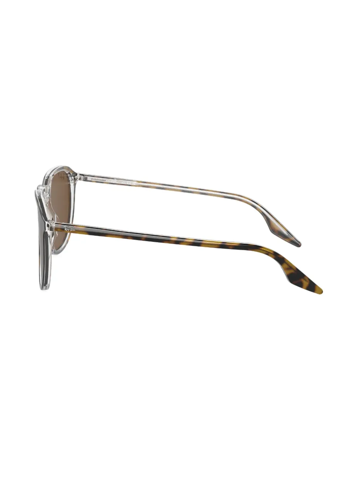 Ray-Ban ロゴプレート付き丸型フレーム サングラス - 画像3