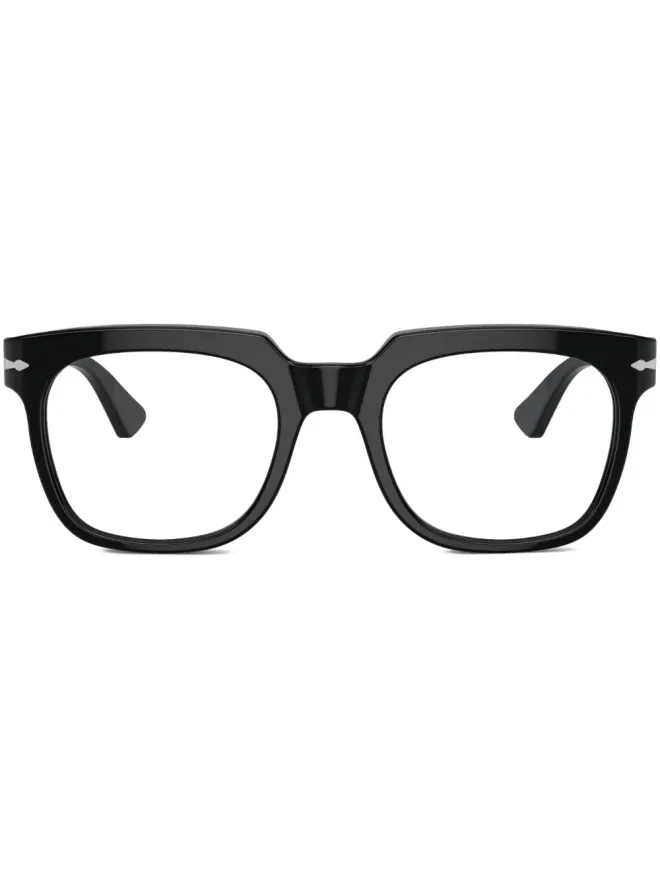 Persol Persol スクエアフレーム クリアレンズ メガネの商品画像