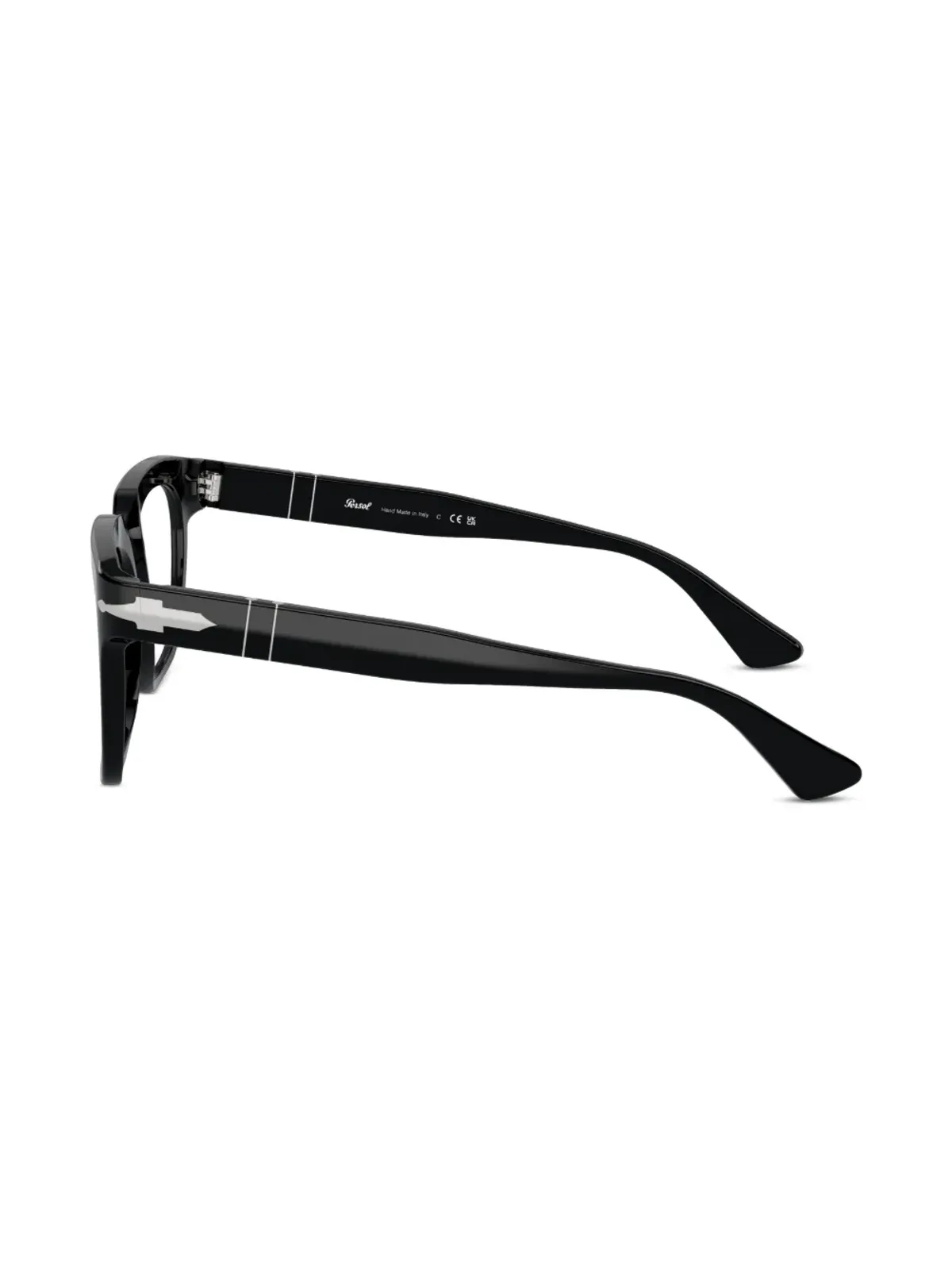 Persol スクエアフレーム クリアレンズ メガネ - 画像3