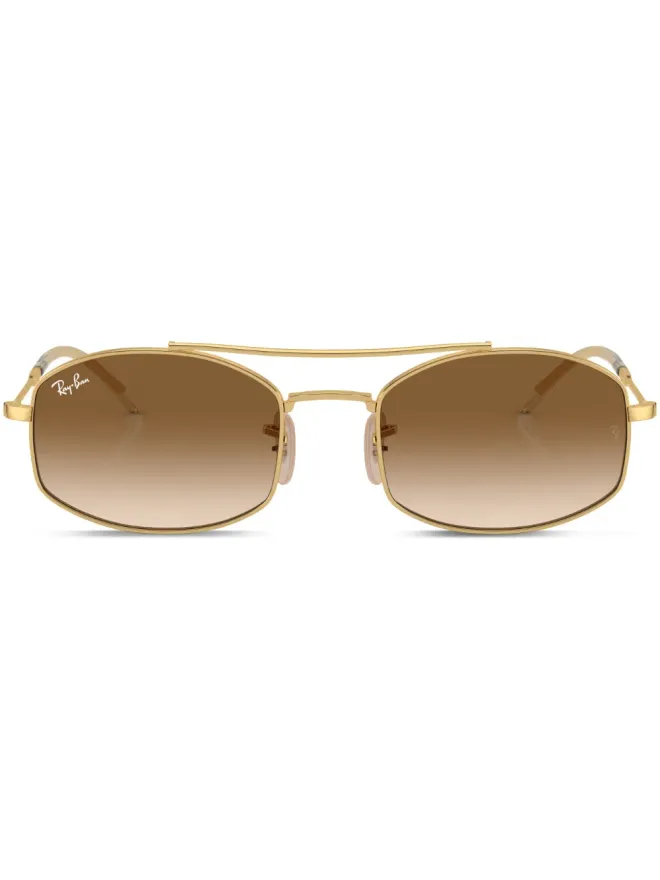 Ray-Ban Ray-Ban ロゴプリント スクエアフレーム サングラスの商品画像