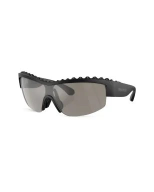 Swarovski Eyewear パヴェクリスタル装飾 マスクフレーム サングラス - ブラック - サムネイル2