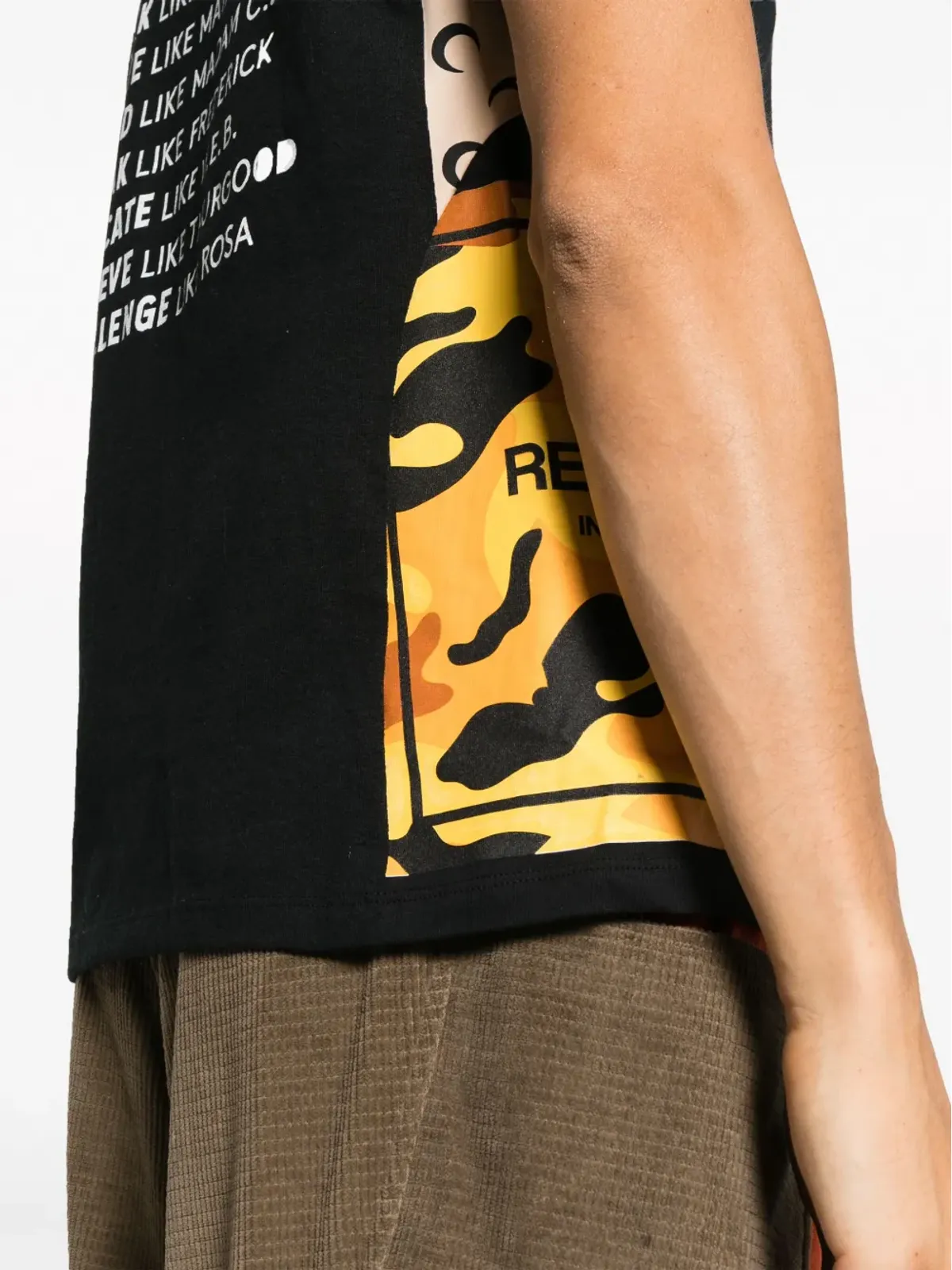 Marine Serre 再生パッチワークTシャツ - 画像5